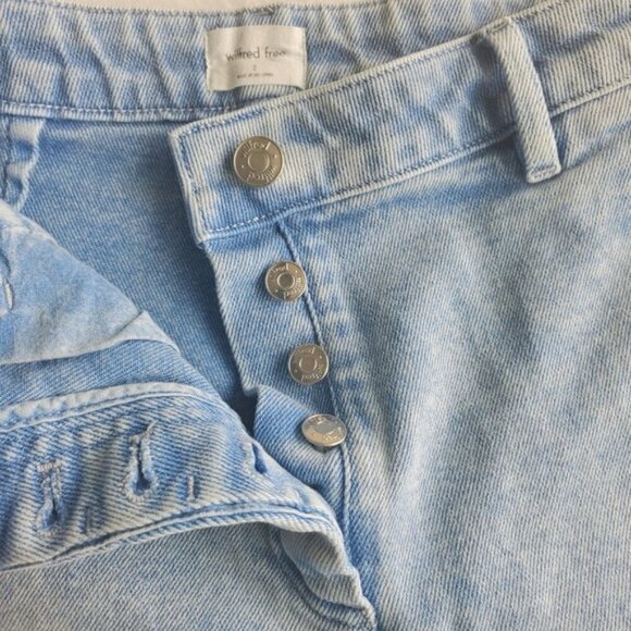 Wilfred Free Blue Modern Cargo Jeans Pants Size 2 - Picture 5 of 13